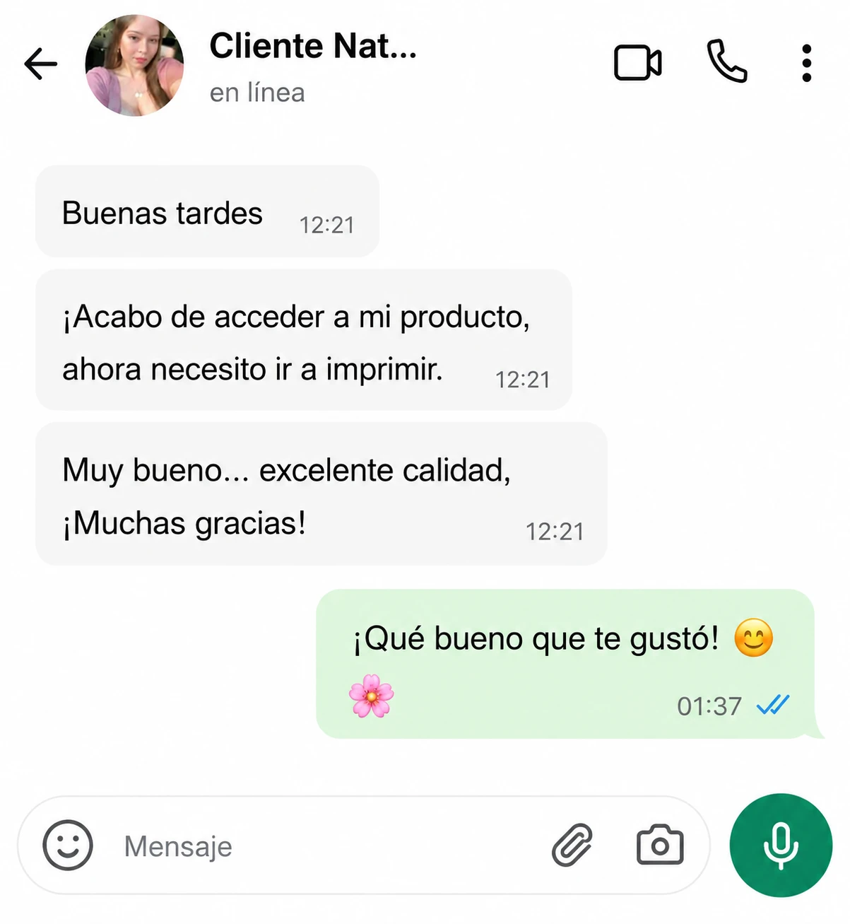 Testimonio de cliente 1
